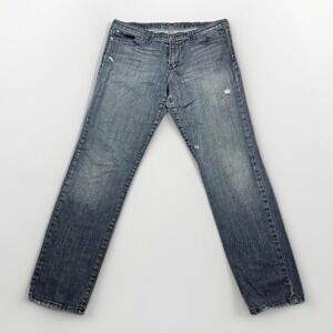 Plastic By Gly Jeans Womens Size 13 Blue Cotton Blend Distressed Flap Pockets